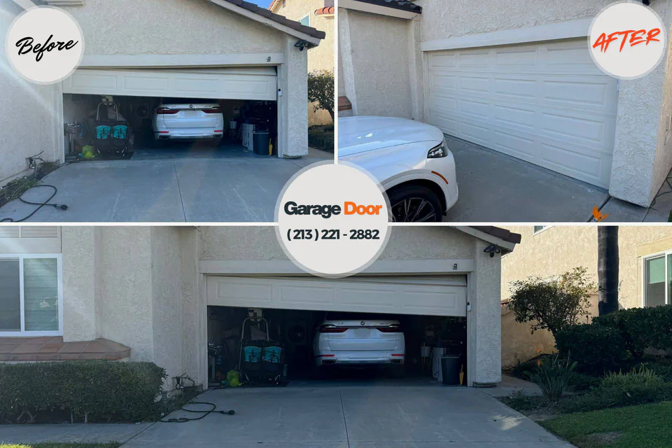 Before and after: garage door repair West Easton, PA